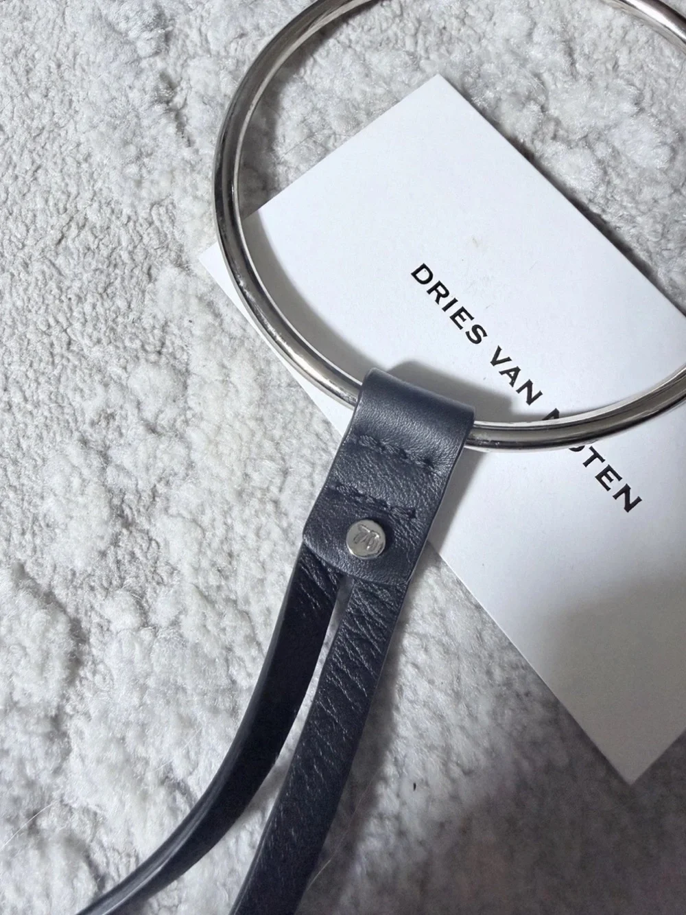 Dries Van Noten Black Women’s O-Ring Belt - Size 70 - NWB - Goth Avant-Garde